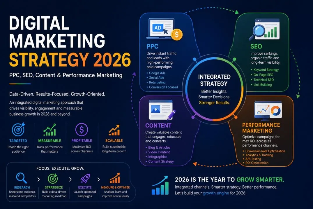 Digital Marketing Strategy 2026: PPC, SEO, Content & Performance Marketing